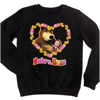 Máša a medveď - Mikina Masha a Bear ROZ. 104/110 vzory