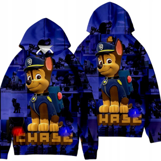 PAW Patrol - Psovitá mikina PATROL 3D PAW veľkosti Chase Marshall