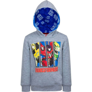 TRANSFORMERS - Mikina s kapucňou. Transformátory šedá 98