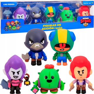 Brawl stars pohyblivé postavy brayers 5 balení mortis raw leon spike colt