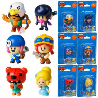 Brawl stars sada 6 figúrk dymomerov bibi nita piper BO penny jessie