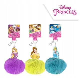 Key Chain Pompon Princess Disney Mix