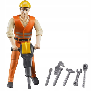 Bruder 60020 figúrka robotníka s príslušenstvom 1:16