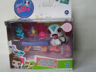 Littlest Pet Shop - BS * Littlest Pet Shop Swan A0411 Bird Unikátny