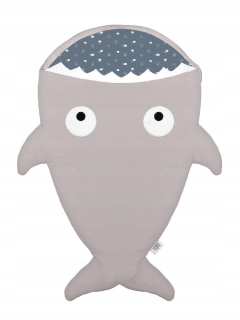Baby Bites Letné Spacie Bag Shark (1-18 mesiacov) Kameň