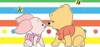 Medvedík Pú - Baby Winnie POOHE Sticker Sticker 200x95cm