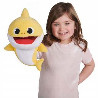 Baby Shark Mascot Plush Usporiadať žlté tempture
