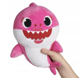 Baby Shark Mascot Singing Pink Singing