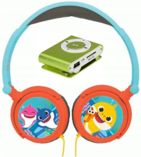 Baby Shark Set Slúchadlá + MP3 AUX