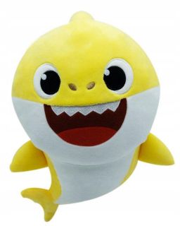 Baby Shark Singing Mascot žralok Žltá 18cm