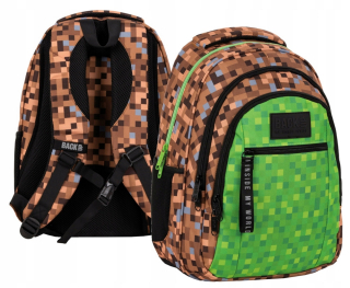 Školský batoh, taška - Zálohovať školský batoh hra pixely pre chlapca