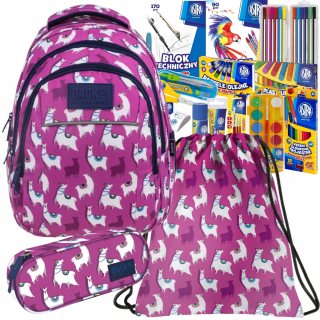 Školská taška - batoh, set, zostava - Záložná sada Batoh Lamy School + Layette