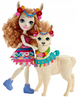ENCHANTIMALS - Barbie Enchantimals Doll + Veľké zviera FKKY72