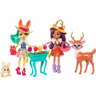 ENCHANTIMALS - Barbie FDG01 ENCHANTIMALS 2 BALLY + 2 ZVIERATY