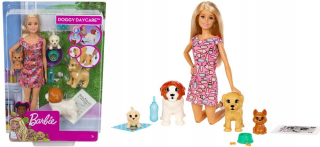 Barbie -  Barbie Dábka Babysitter Piesków a príslušenstvo