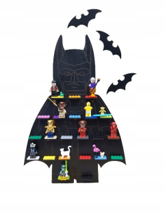 BATMAN - BATMAN ĽUDIA M Regály na podložkách Čierne figúrky