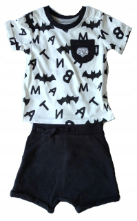 BATMAN -  Tričko Batman + Šortky 6-9 M-CY CY 68-74CM K33