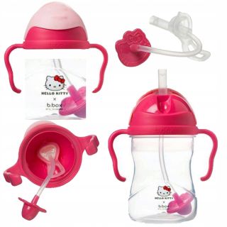HELLO KITTY BOX MUG BIDON S SŁOMKA 240 ML Ahoj Kitty Pop