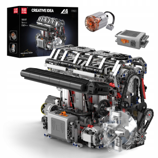 Štvorvalcový radový benzínový motor Mold King Technic (L4) Blocks Toys