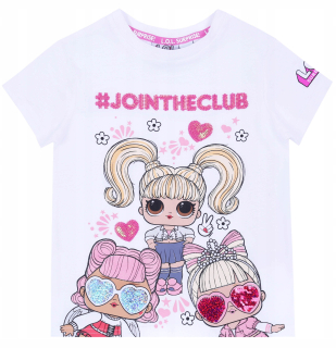 Bábiky LOL - Biele L.O.L Girlie tričko. Prekvapenie 122 cm