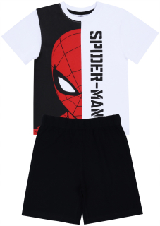 SPIDERMAN - Biele a čierne pyžamášky Spiderman Marvel 128