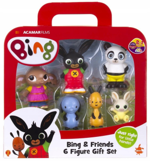 BING A PRIATELIA - Bing. Sada 6 obrázkov. Zlatý medveď. 3519