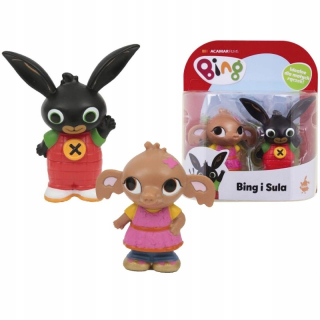 BING A PRIATELIA - Bing a SULA SET 2 Figurines Dvojbaliť zajačikov