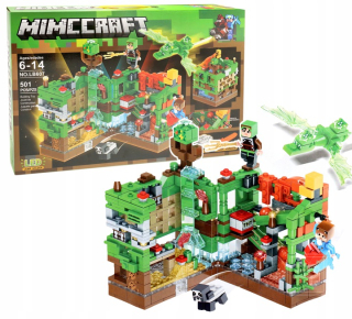 Minecraft Attack on the Green FORTRESS 501 kusov. 2xLED