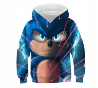 SONIC hračky - Mikina Sonic Sonik 3D
