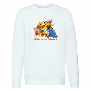 Medvedík Pú - Baby mikina biela 128 cm winnie the poh 01