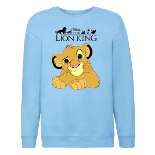 Leví kráľ - Modrá mikina Blue 104 cm King Lion 01
