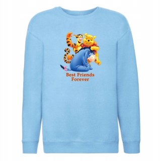 Medvedík Pú - Modrá mikina modrá 104 cm winnie the po 02