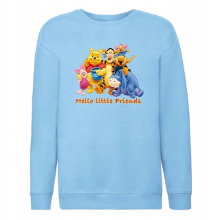 Medvedík Pú - Modrá mikina modrá 164 cm winnie the peho 01