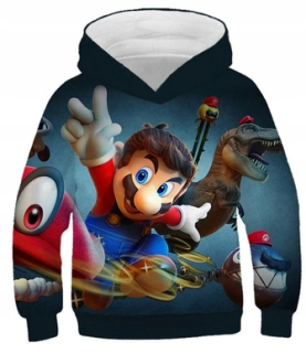 Super Mario - Detská mikina z rozprávky Super Mario Unique R.100