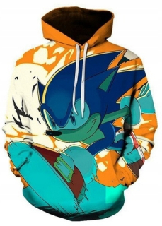 SONIC hračky - Detská mikina z rozprávky Sonic Vyhýbanie sa tepelne R.100