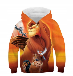 Leví kráľ - 3D Print Mikina King Lion Lion King