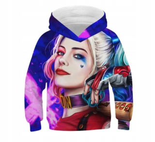 JOKER - Mikina Print 3D Joker Harley Quinn
