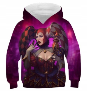 JOKER - Mikina Print 3D Joker Klaun Clown to