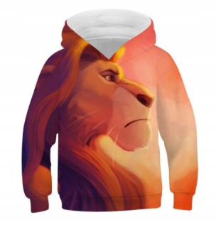 Leví kráľ - Mikina Print 3D King Lion Lion King