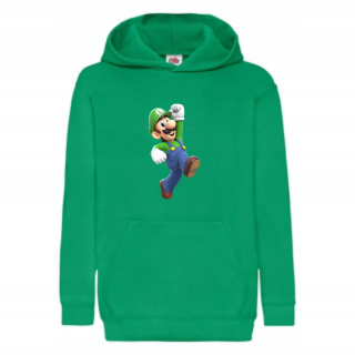 Super Mario - Mikina Super Mario Bros Luigi Nintendo (176)  t