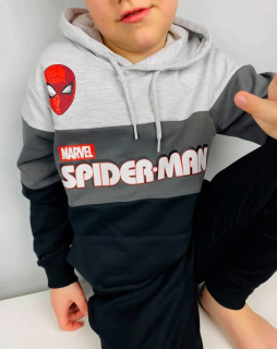 SPIDERMAN - Mikina chlapcov Spiderman Hoodie Cotton 134 cm