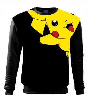 Pokémoni - Detská mikina bez kapoty pikachu 164 pokemon