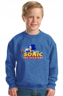SONIC hračky - Detská mikina bez kapucneho Sonic the Hedgehog 164