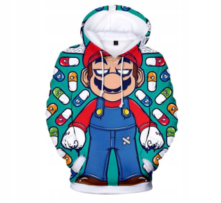 Super Mario - Mikina Super Mario 3D Luigi 100