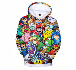 Super Mario - Hoodie Super Mario 3D Luigi 140
