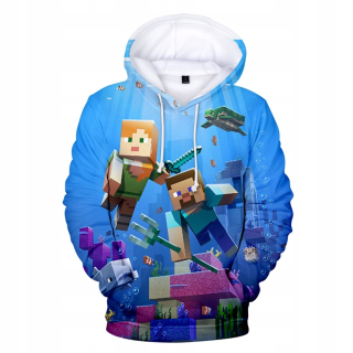 MINECRAFT - Mikina 3d minecraft rôzne veľkosti vzory