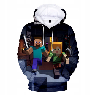 MINECRAFT - Mikina 3d minecraft rôzne vzory a farby