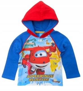 SUPER WINGS - Mikina super krídla plytké 92 2 roky