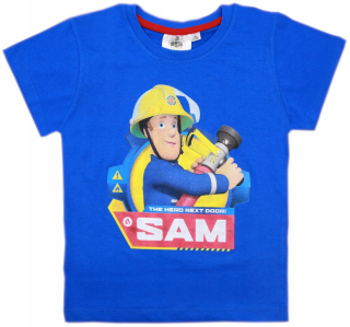 Požiarnik Sam - Blúzka T-Shirt Fiseman Sam 122 BLUE