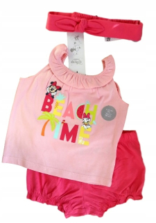 Minnie Mouse - Myšacia blúzka minnie šortky a čelenka veľkosť 86 cm